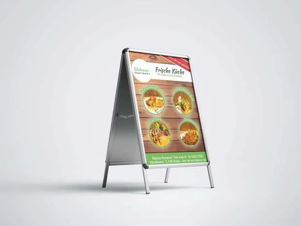 Kundenstopper für die Gastronomie