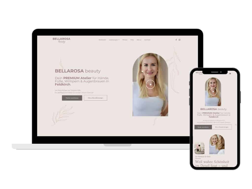 Website Bellarosa Beauty