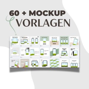 60+ Mockup Paket für Canva [Digital]