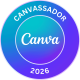 Canva-Logo mit Text "Content Hefti's" und Jahr 2026, runder Design.